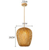 Variant image for Hand Knitted Bamboo Pendant Lamp – Eco-Friendly Chinese Style Hanging Light for Home and Restaurant Decor-5