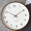 Silent Nordic Wooden Wall Clock – Japanese Minimalist Hanging Decor