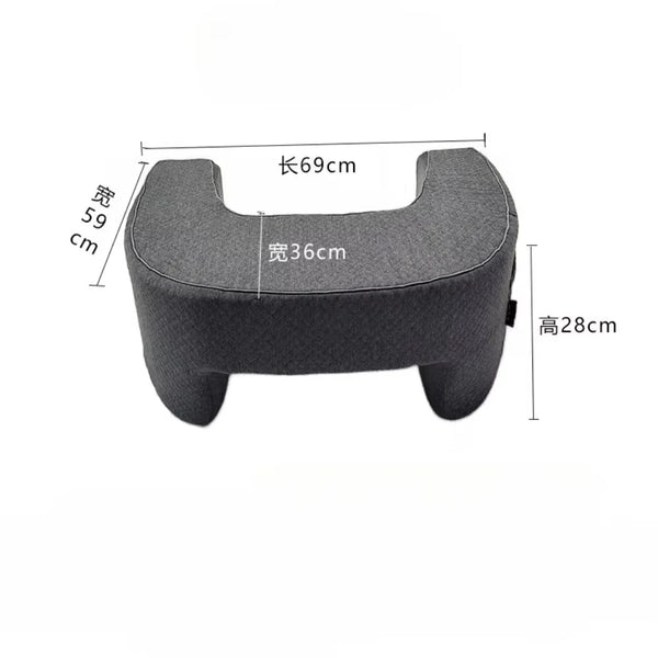 Memory Foam Reading Pillow with Arm Support and Washable Cover for Bed or Office