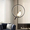 Black Nordic Magpie Bird LED Pendant Lamp – Stylish Indoor Chandelier for Kitchen and Bedroom Lighting-2