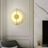 Modern Marble Wall Lamp Sconce with LED – Elegant Gold Copper Finish for Living Room and Bedroom