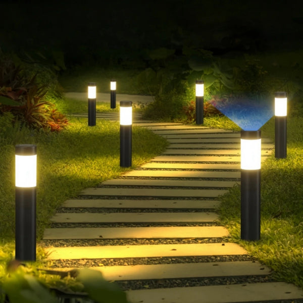 Solar Stainless Steel LED Garden Pathway Lights – Weatherproof Outdoor Decor