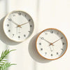Silent Nordic Wooden Wall Clock – Japanese Minimalist Hanging Decor