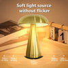 Rechargeable Cordless Mushroom LED Desk Lamp with Touch Sensor
