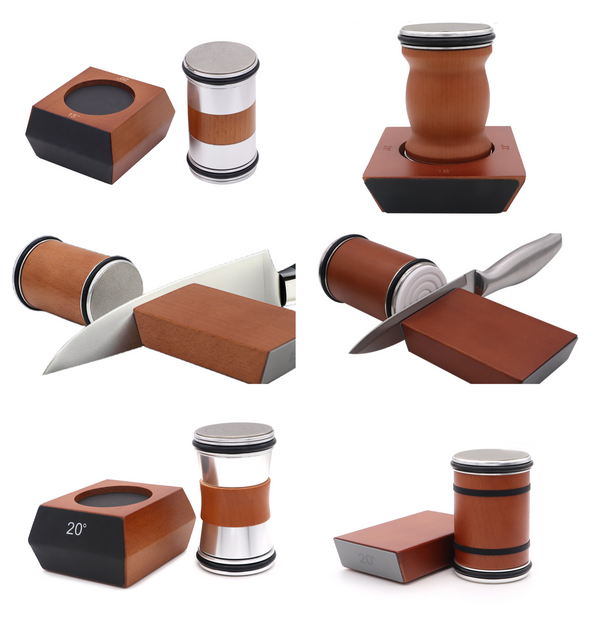 Magnetic Diamond Rolling Knife Sharpener – Effortless Blade Honing & Sharpening Tool