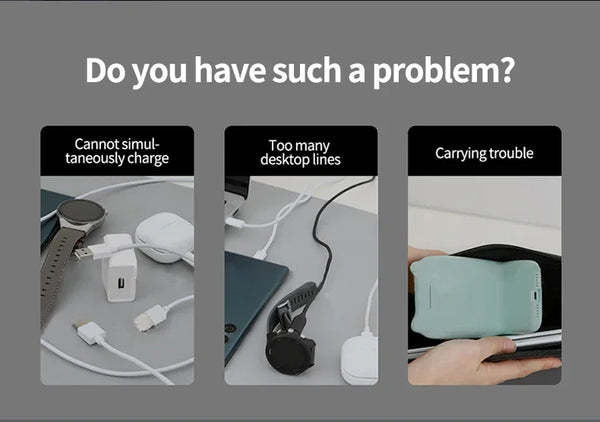 4 in 1 Magnetic Wireless Charging With Night Light