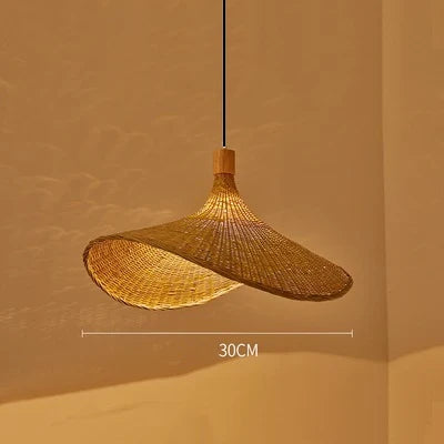 Variant image for Hand Knitted Bamboo Pendant Lamp – Eco-Friendly Chinese Style Hanging Light for Home and Restaurant Decor-7