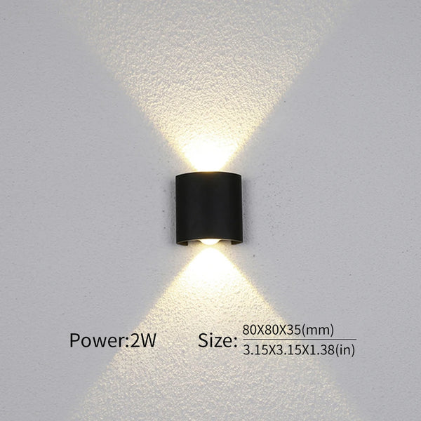 Modern Waterproof LED Wall Light for Indoor and Outdoor Use