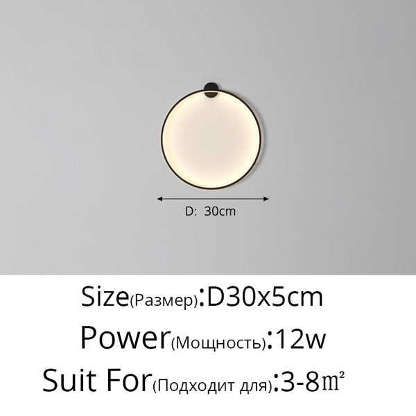 Moon LED Wall Light – Modern Wall Lamp for Bedroom, Living Room, and Hallway