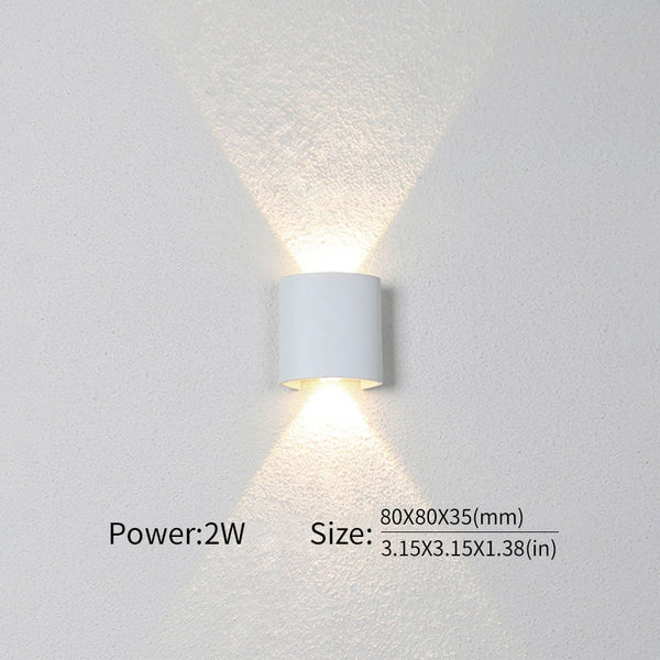 Modern Waterproof LED Wall Light for Indoor and Outdoor Use