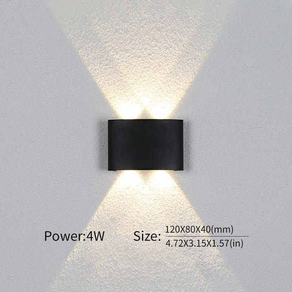 Modern Waterproof LED Wall Light for Indoor and Outdoor Use