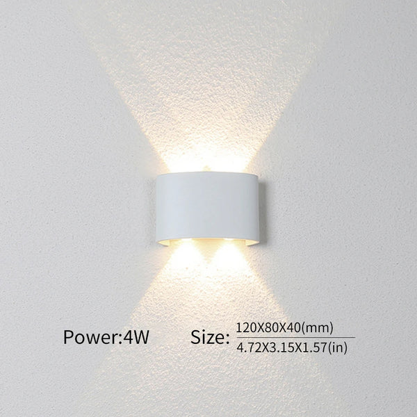 Modern Waterproof LED Wall Light for Indoor and Outdoor Use