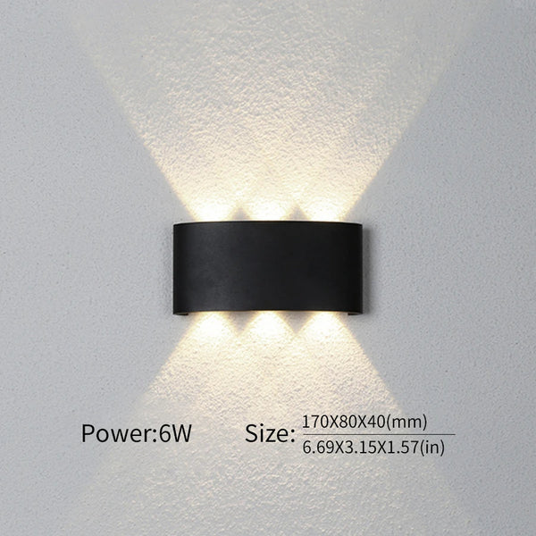 Modern Waterproof LED Wall Light for Indoor and Outdoor Use