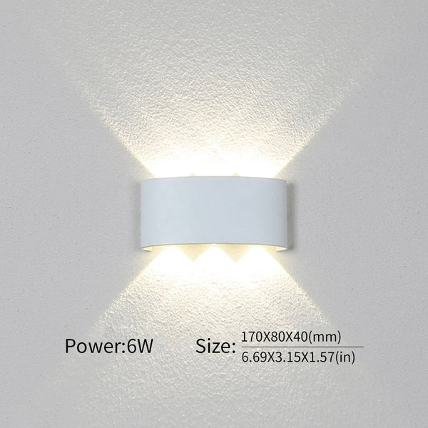 Modern Waterproof LED Wall Light for Indoor and Outdoor Use