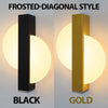 Modern LED Wall Lamp with Gold Foil Finish – Acrylic Wall Sconce for Indoor Bedroom and Living Room Lighting