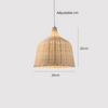 Hand Knitted Bamboo Pendant Lamp – Eco-Friendly Style Hanging Light for Home and Restaurant Decor