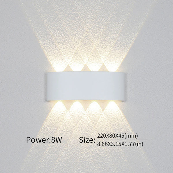 Modern Waterproof LED Wall Light for Indoor and Outdoor Use