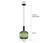Colorful Retro Glass Pendant Light – Creative LED Hanging Light for Living Room and Bedroom