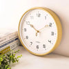 Silent Nordic Wooden Wall Clock – Japanese Minimalist Hanging Decor