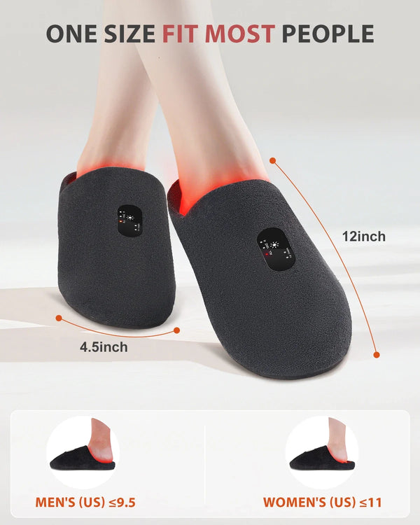 Red Light Therapy Slippers for Foot Pain Relief at Home