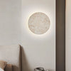 Round Natural Stone Wall Lamp - Wall Sconce Light for Indoor Bedside and Dining Room - Elegant Wall Lights