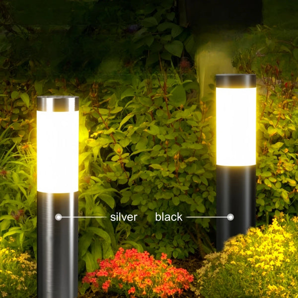 Solar Stainless Steel LED Garden Pathway Lights – Weatherproof Outdoor Decor