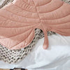 Breathable Cooling Dog Mat - Leaf-Shaped Washable Dog Mat