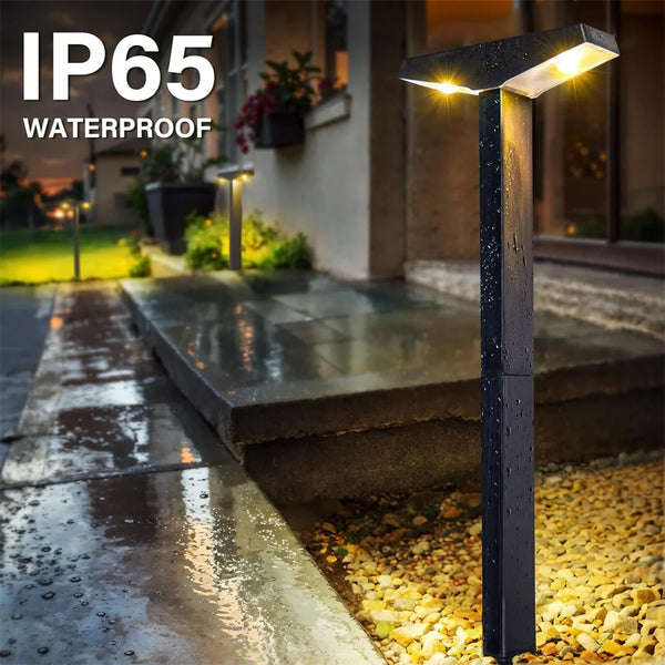 Solar Garden Path Lights Waterproof Outdoor LED Landscape Lamps