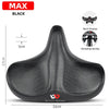 Wide Ergonomic Bike Saddle for MTB E Bike and City Bicycle Comfort