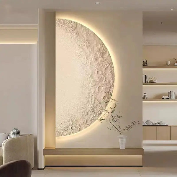 Minimalist Half-Moon Wall Lamp – LED Wall Lights Indoor for Hallway and Porch - Modern Sconce Light Design