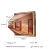 3D Art Naked Eye Vision Night Light – Creative Wooden Wall Lamp for Living Room & Home Decor