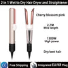 2-in-1 Hair Straightener and Blow Dryer with Negative Ion Styling