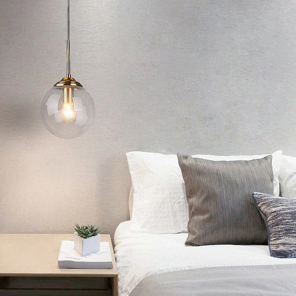 Modern Nordic Glass Pendant Lamp – Stylish Kitchen Pendant Lighting with Metal Fixture for Living and Dining Rooms-4