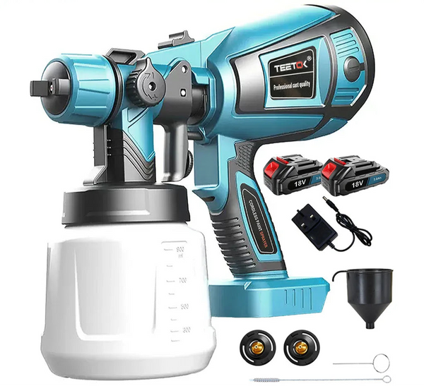 Cordless Paint Sprayer with 2 Batteries