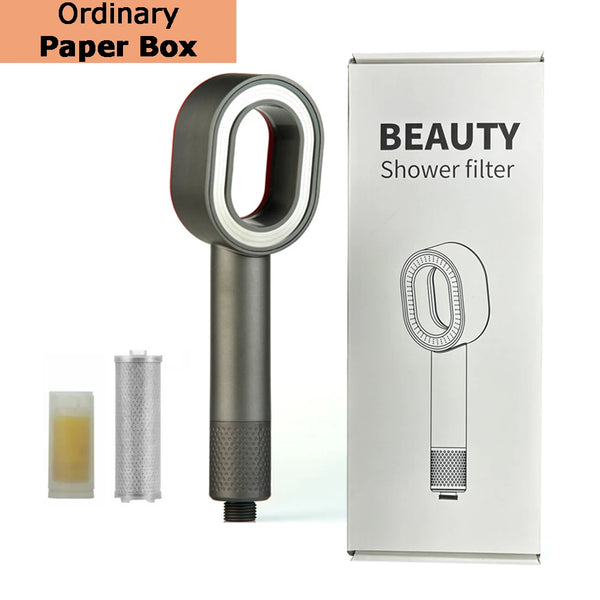 High Pressure Filtered Shower Head with Vitamin C and Carbon Filters
