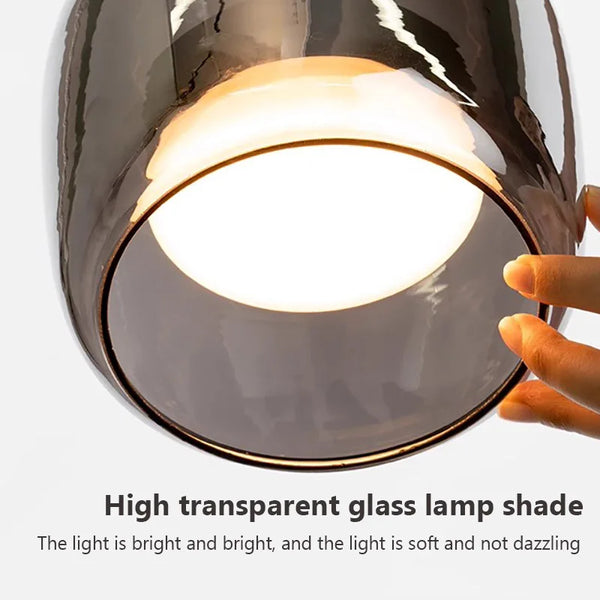 Nordic Glass LED Pendant Light – Modern Luxury Chandelier