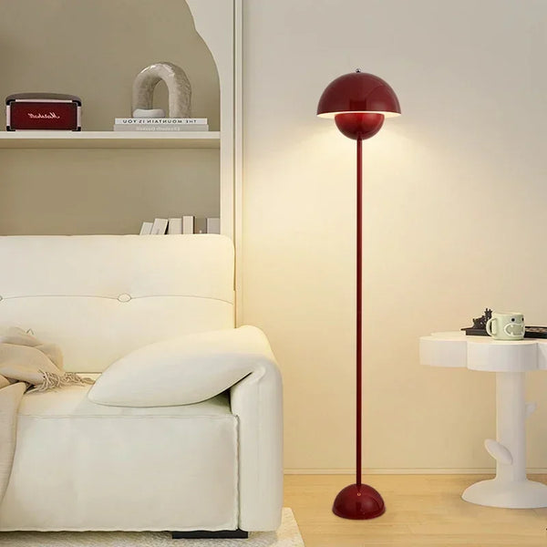 Danish Modern LED Floor & Table Lamp – Minimalist Bud Design with E27 Bulb