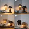 LED Mushroom Night Light with Touch Switch – Adjustable Wooden Bedside Lamp