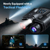4K Infrared Night Vision Binoculars with Zoom, 600m Range, 3" Screen & 5000mAh Battery