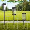 4PCS Solar Pathway Lights Outdoor Waterproof Landscape LED Lamps for Garden and Walkway