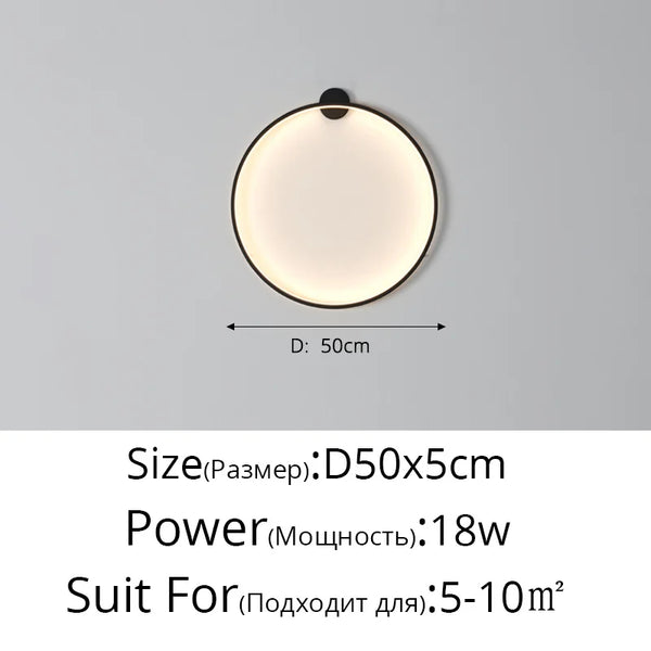 Variant image for Moon LED Wall Light – Adjustable Brightness and Color Temperature, Modern Wall Lamp for Bedroom, Living Room, and Hallway-5