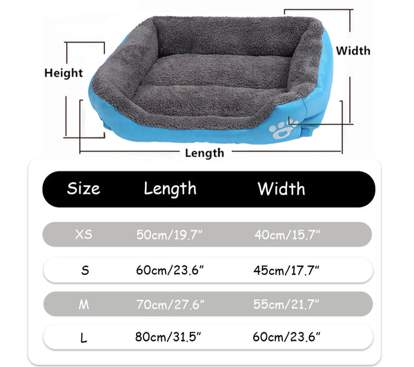 Soft Waterproof Dog Bed House for All Seasons – Multiple Sizes