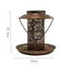 Solar Bird Feeder with LED Light - Durable Metal Design for Outdoor Enjoyment 6
