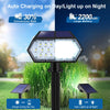 Solar LED Outdoor Spotlight with 2 Brightness Modes – Waterproof Landscape Light for Garden and Pathway Security