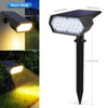 Solar LED Outdoor Spotlight with 2 Brightness Modes – Waterproof Landscape Light for Garden and Pathway Security