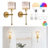 Wireless LED Wall Light with Crystal Shade - Rechargeable Lighting for Home Decor 6