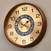Silent Solid Wood Wall Clock – American Style Decorative Home Accent