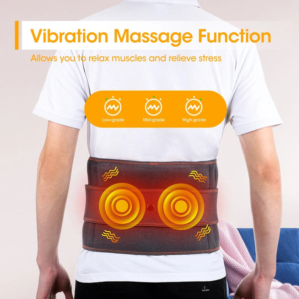Electric Heating Waist Massage Belt For Back Pain