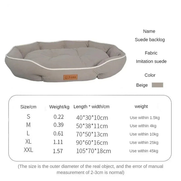 Fluffy Dog Sofa Bed – Soft Cushion Mat for Small & Large Pets