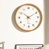 Silent Nordic Wooden Wall Clock – Japanese Minimalist Hanging Decor